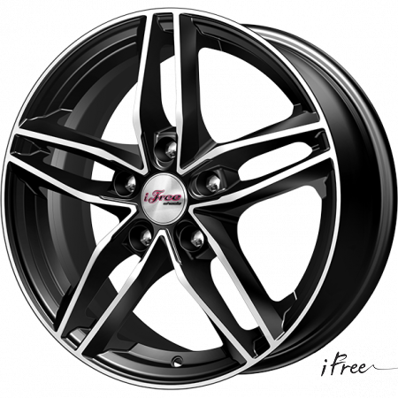 Литые диски 6.5x16 5/114,3 iFree Moskva Блэк Джек ET45 DIA67,1 0