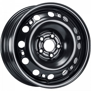 Штампованные диски 6x15 5/100 MAGNETTO WHEELS 15007 AM Черный ET38 DIA57,1 0